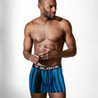 Load image into Gallery viewer, Men’s Blue/Black Printed Boxer Briefs