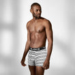 Load image into Gallery viewer, Men’s White/Black Printed Boxer Briefs