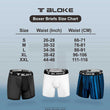 Load image into Gallery viewer, Men’s Blue/Black Printed Boxer Briefs