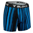 Load image into Gallery viewer, Men’s Blue/Black Printed Boxer Briefs