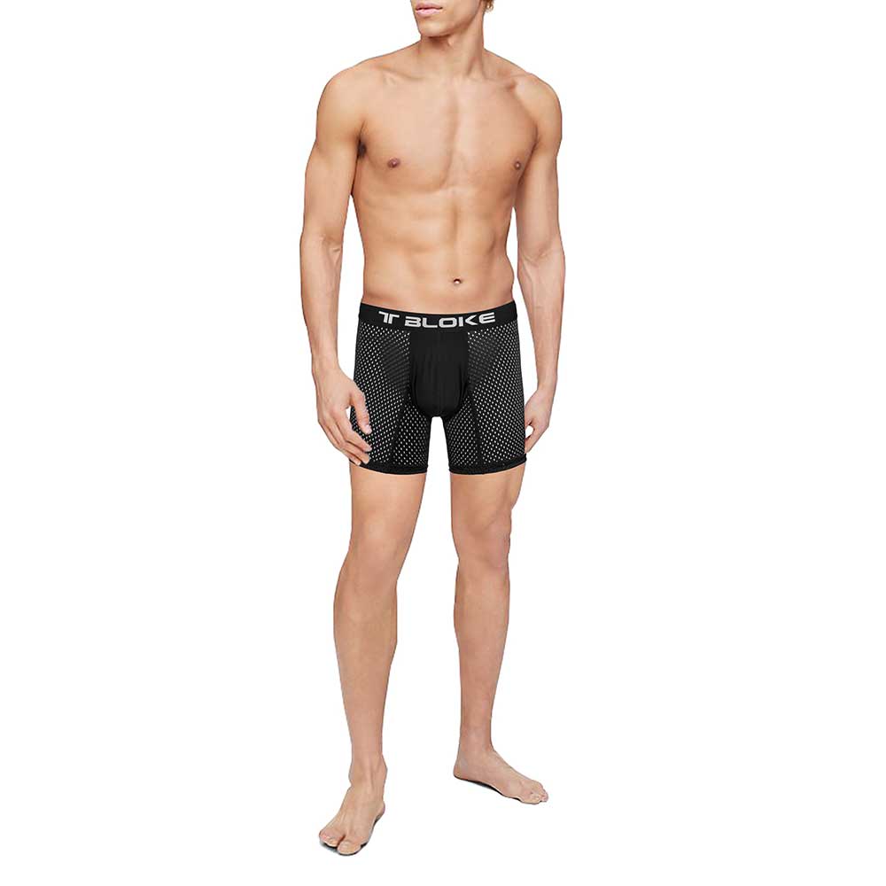 Buy Men's Black Mesh Underwear Boxer Briefs T Bloke