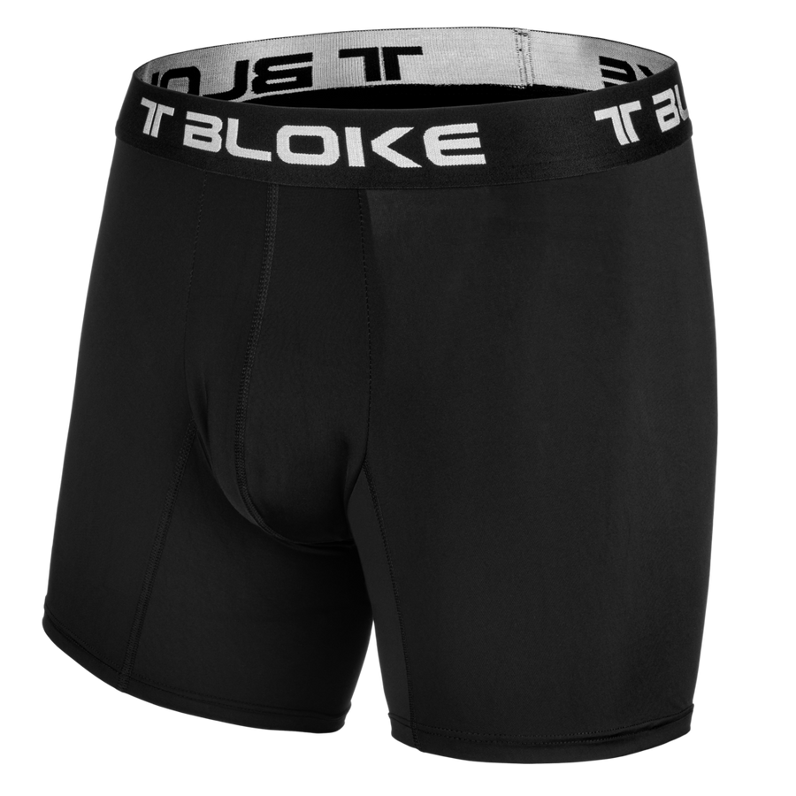Men’s White/Black Printed Boxer Briefs - T Bloke