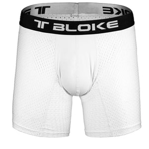 Men's White Mesh Boxer Briefs T Bloke