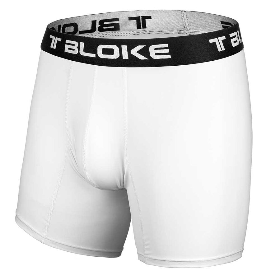 Men's White Boxer Briefs T Bloke